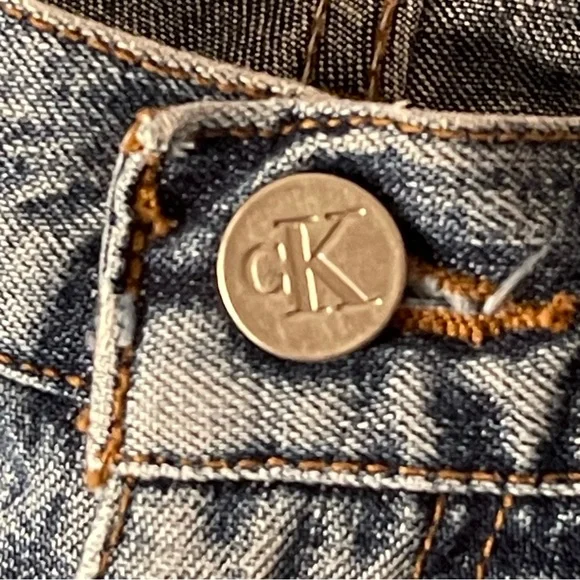Vintage Calvin Klein Jeans Rare 90s Blue Jeans - Picture 11 of 12